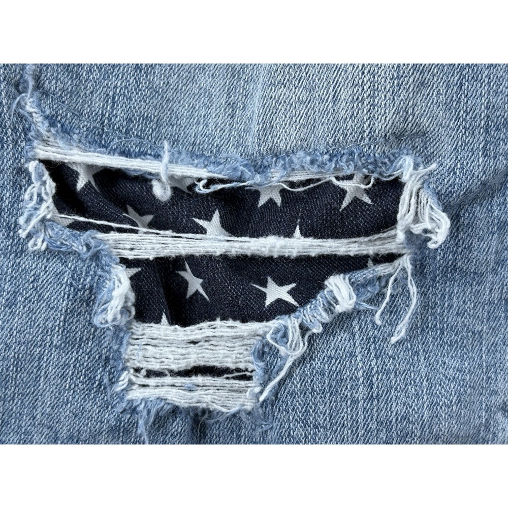 Morrison Bootcut Jeans Womens 29 Blue Rock-Star Stargazer Distressed Light Wash - Picture 6 of 14